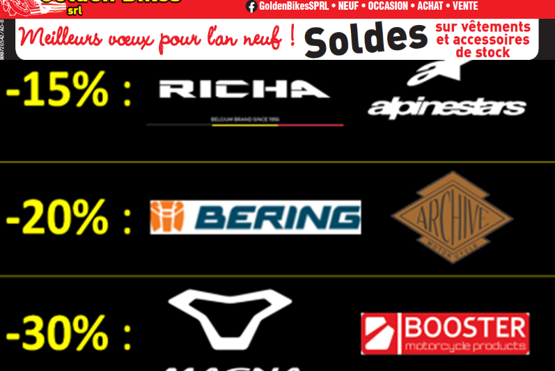 Soldes chez Golden Bikes